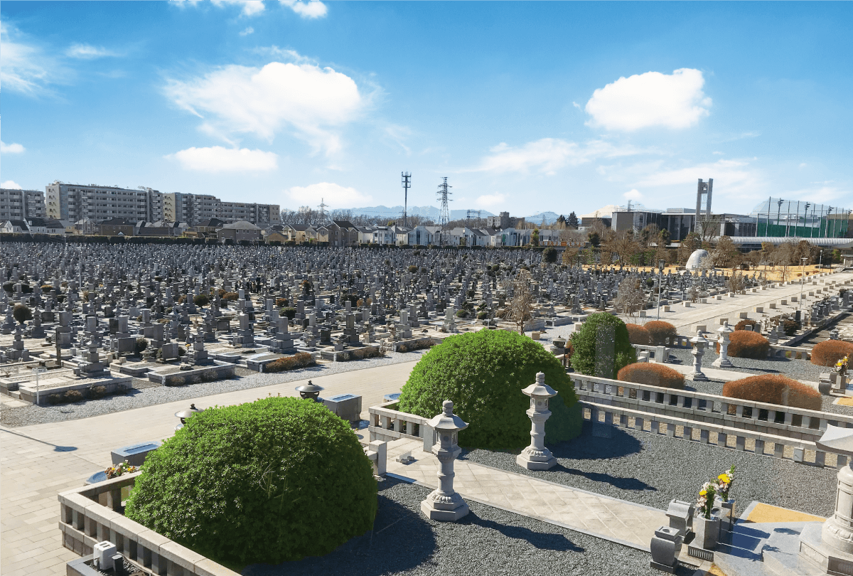 昭和26年開園の立正佼成会唯一の公園墓地